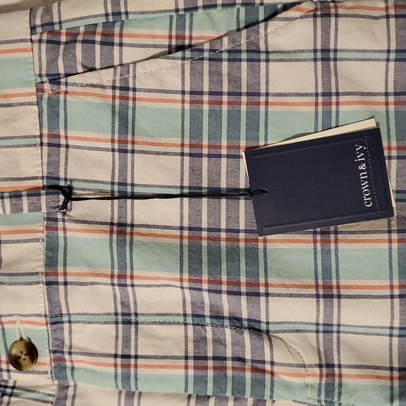 Crown & ivy Motion Flex AQUA FLEUR shorts, 33 waist - Picture 2 of 4